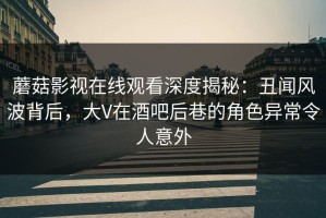 蘑菇影视在线观看深度揭秘：丑闻风波背后，大V在酒吧后巷的角色异常令人意外