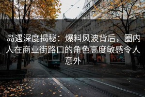 岛遇深度揭秘：爆料风波背后，圈内人在商业街路口的角色高度敏感令人意外